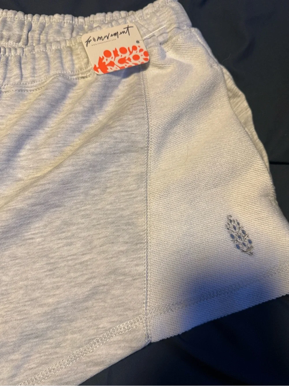 Free People Movement High Press Shorts White Heather - Picture 4 of 4